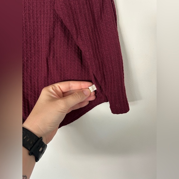 Jax & Lennon Deep Red 4/5 Button-up Cardigan - Picture 3 of 6